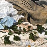 Old flower painting