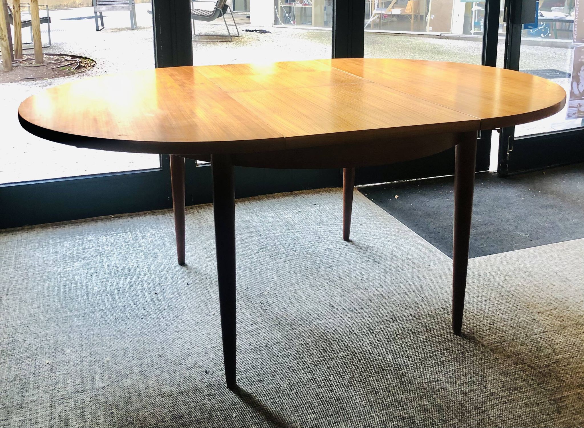 Beautiful round teak table.
