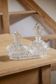 Set of two bottles with matching tray "Blanche"