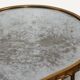 Maison Baguès coffee table in gilded bronze and aged mirror – 1950s