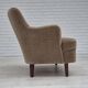 1970s, Danish 2 seater sofa, original condition, green furniture velour.