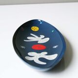 Décor biomorphic enamel tray