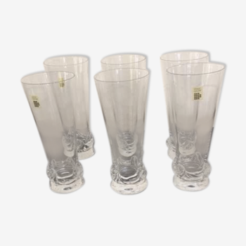 6 daum glasses with their packaging