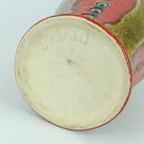 Vintage 1960s 70s vase u-keramik model 593/30 red brown green black wgp