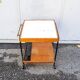 Carrello Bar in legno e metallo smaltato Italia anni '50