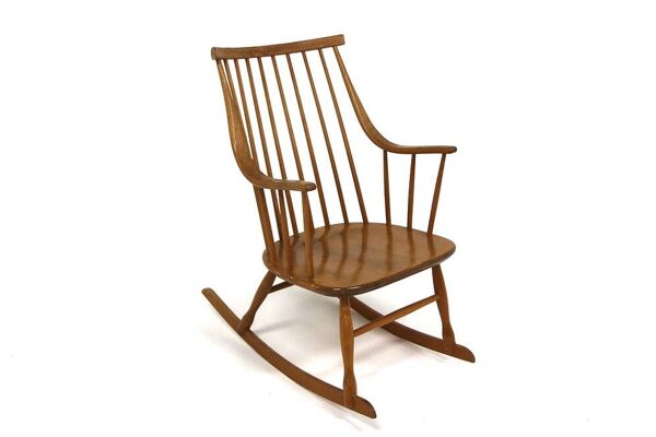 Rocking-chair scandinave ''Grandessa'', Lena Larsson, Nesto, Suède, 1960