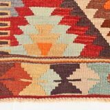 6x10 Soft Red and Orange Turkish Kilim Rug
