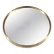 Midcentury Modern Round Brass Mirror by Glas Mäster, Markaryd, Sweden (1960s)