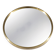 Midcentury Modern Round Brass Mirror by Glas Mäster, Markaryd, Sweden (1960s)