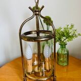 Lantern cage in golden brass Louis XVI