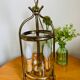 Lantern cage in golden brass Louis XVI