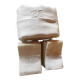 Set of 16 table napkins and an old floral damask tablecloth.