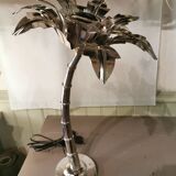 Nickel silver palm lamp