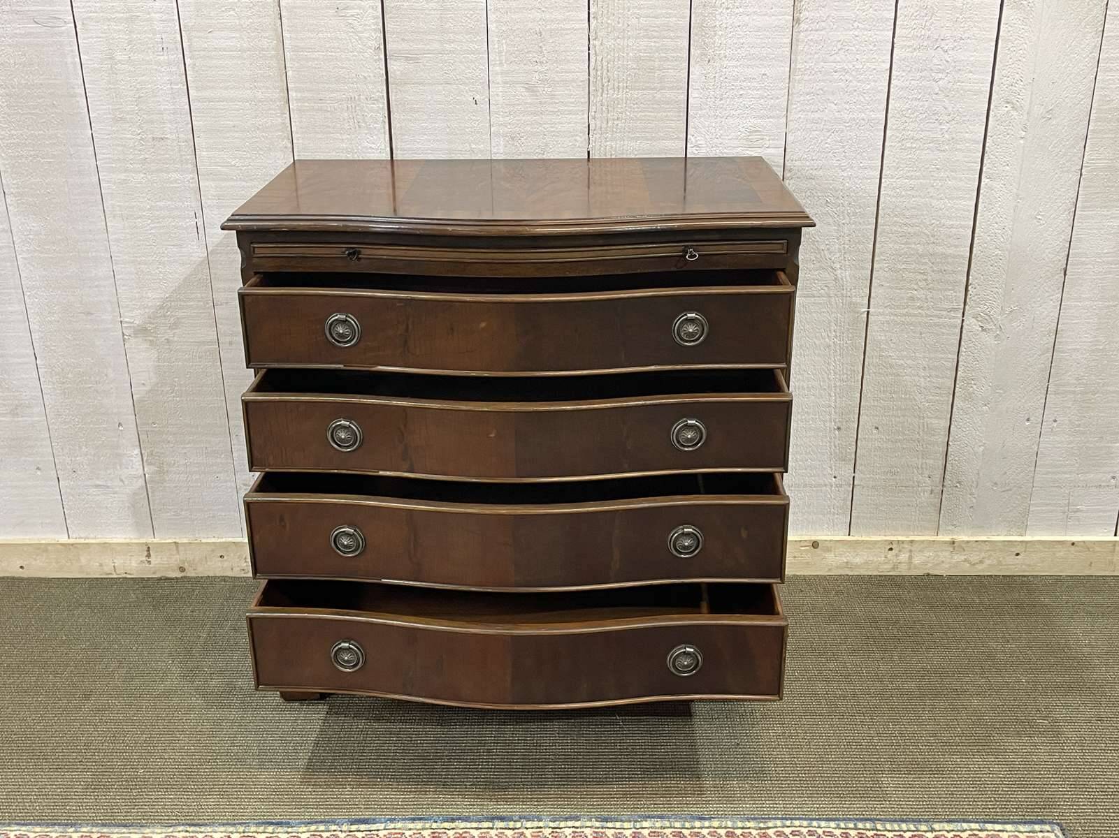 English mahogany commode from the 1950s.