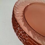 Arcoroc orange pink plates