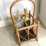Rattan bottle holder