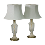 Pair of hollywood regency table lamps, 1970