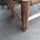 Artisan bench acacia and ropes