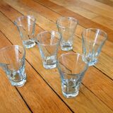 Series of 6 old glass verrines in excellent condition