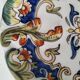 Breakfast set duo Desvres Fourmaintraux regionalist decoration