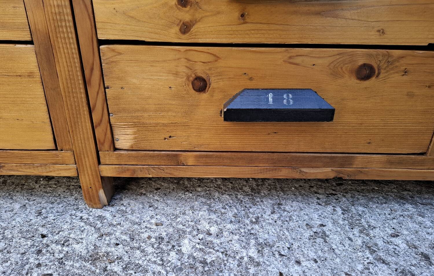 Craft cabinet with drawers