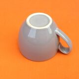 2 coffee / tea / chocolate cups / saucers glazed ceramic