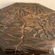 Japanese side table, carved wood, Liberty of London, 1900
