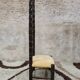 Chaise d'entrée safari 1960 vintage