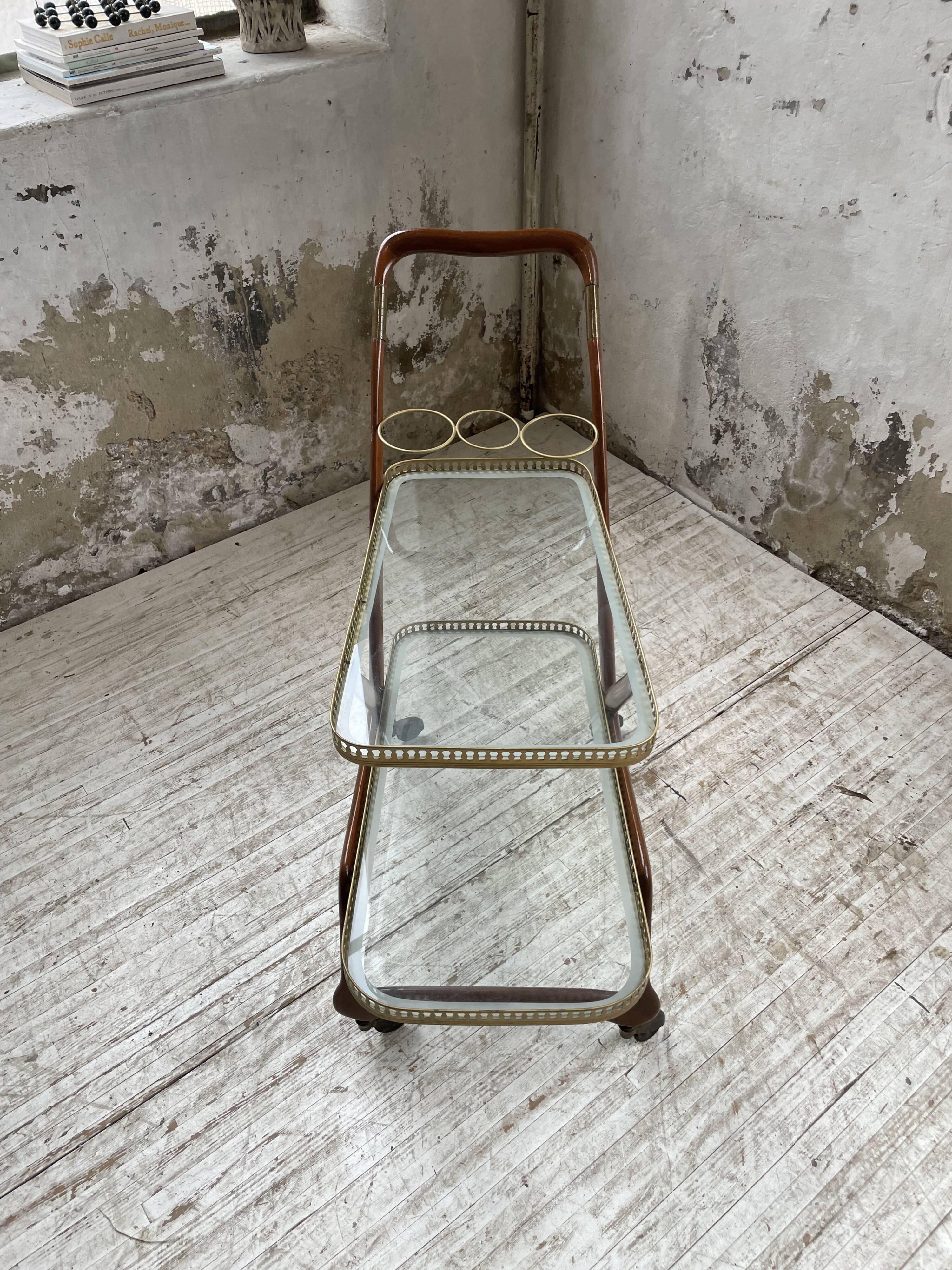 Italian Cesare Lacca style trolley, 1950s