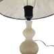 Art Deco alabaster bedside lamp, Belgium, 1950s