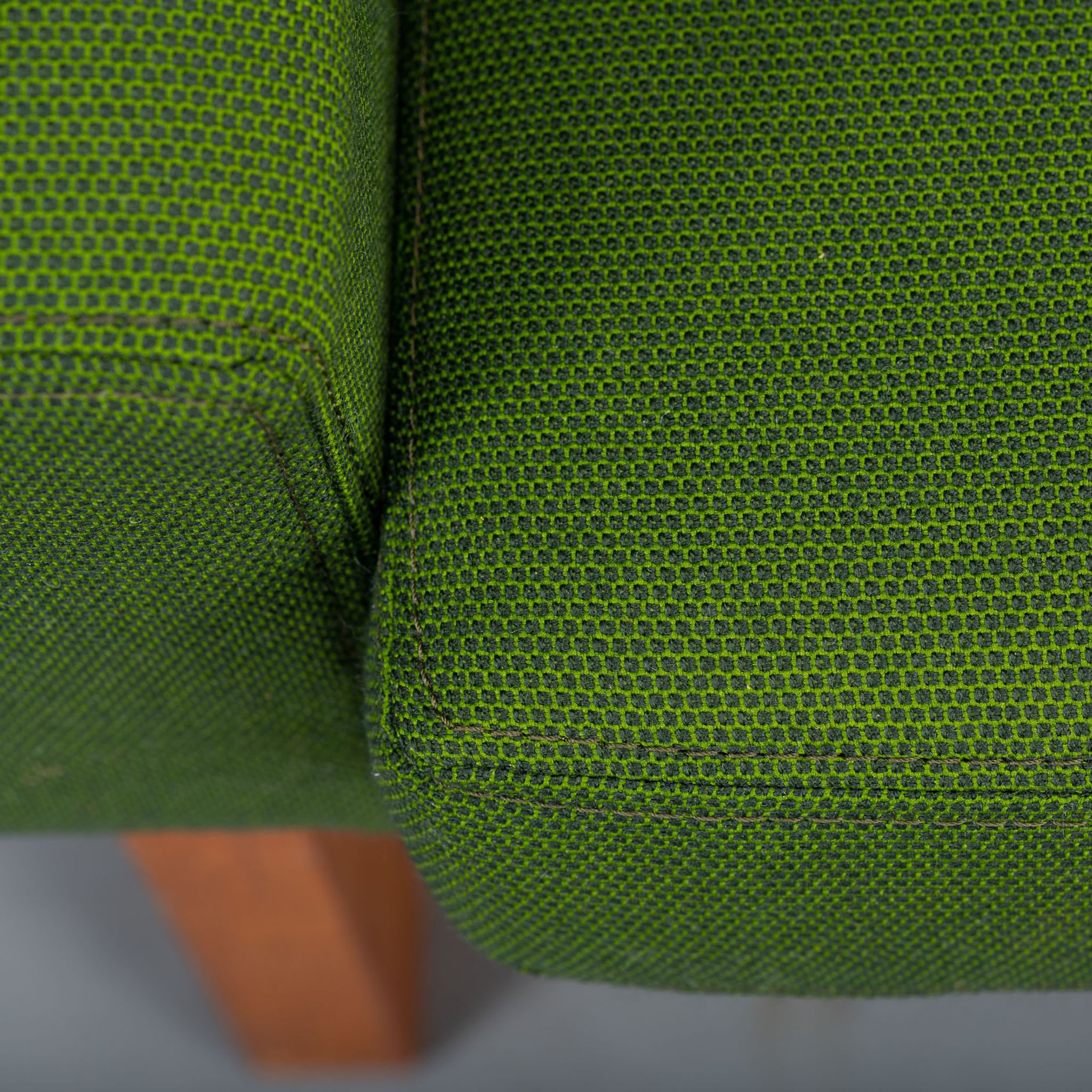 Green AP34/1T armcchair by Hans J. Wegner for A.P. Stolen, 1960s