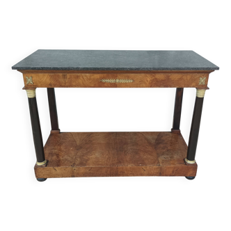 Large Empire period mahogany console table