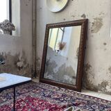 1900 wooden mirror with nails