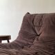 Togo 3-seater sofa in brown alcantara suede, Ligne Roset