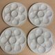 4 Longchamp oyster plates