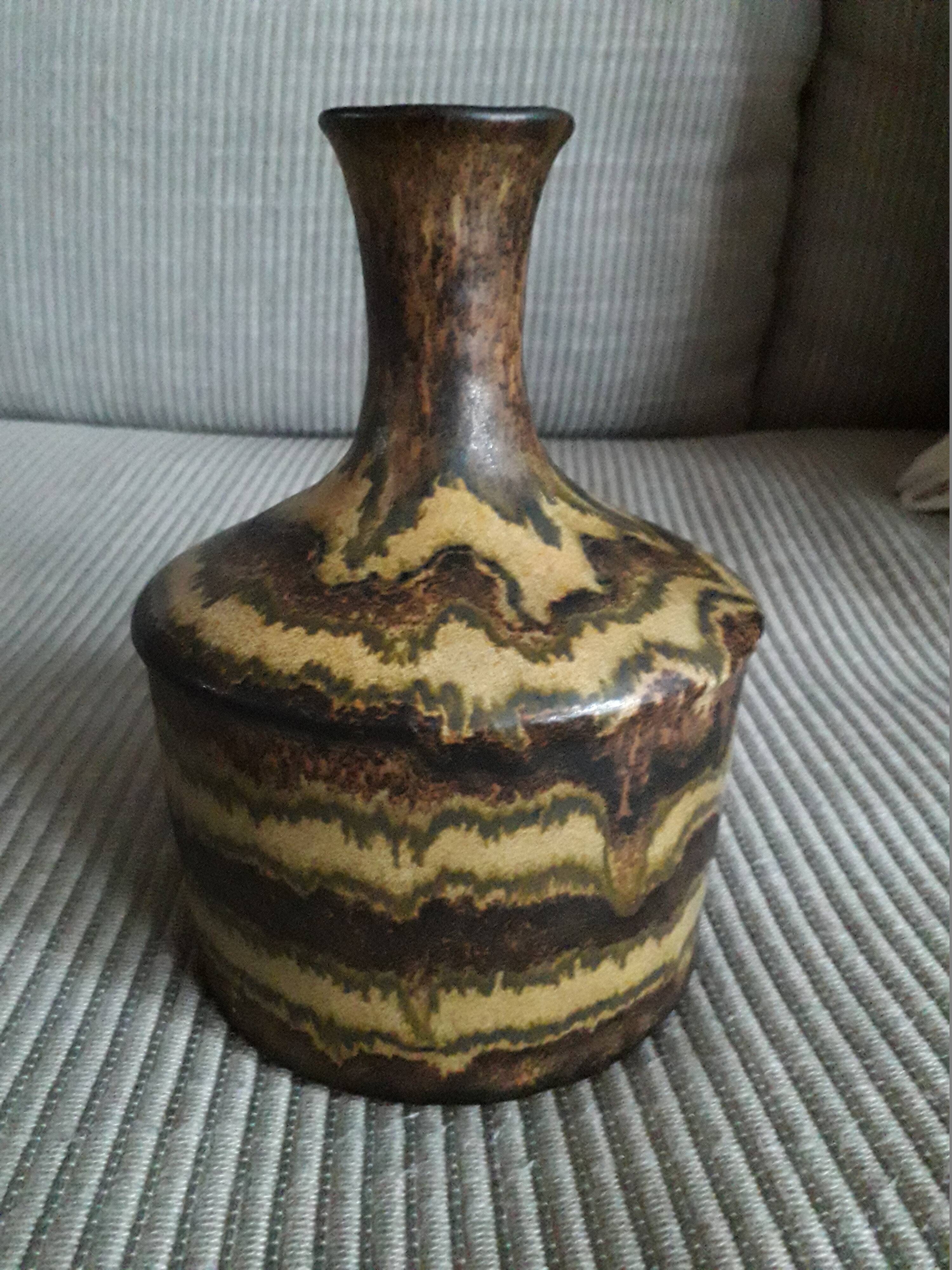Vintage Portuguese ceramic vase signed