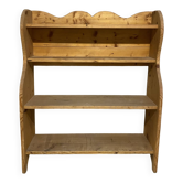 Raw wood shelf