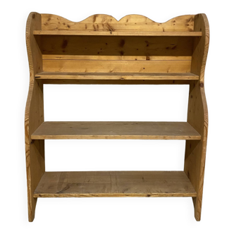 Raw wood shelf