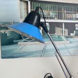 Blue aluminor desk lamp