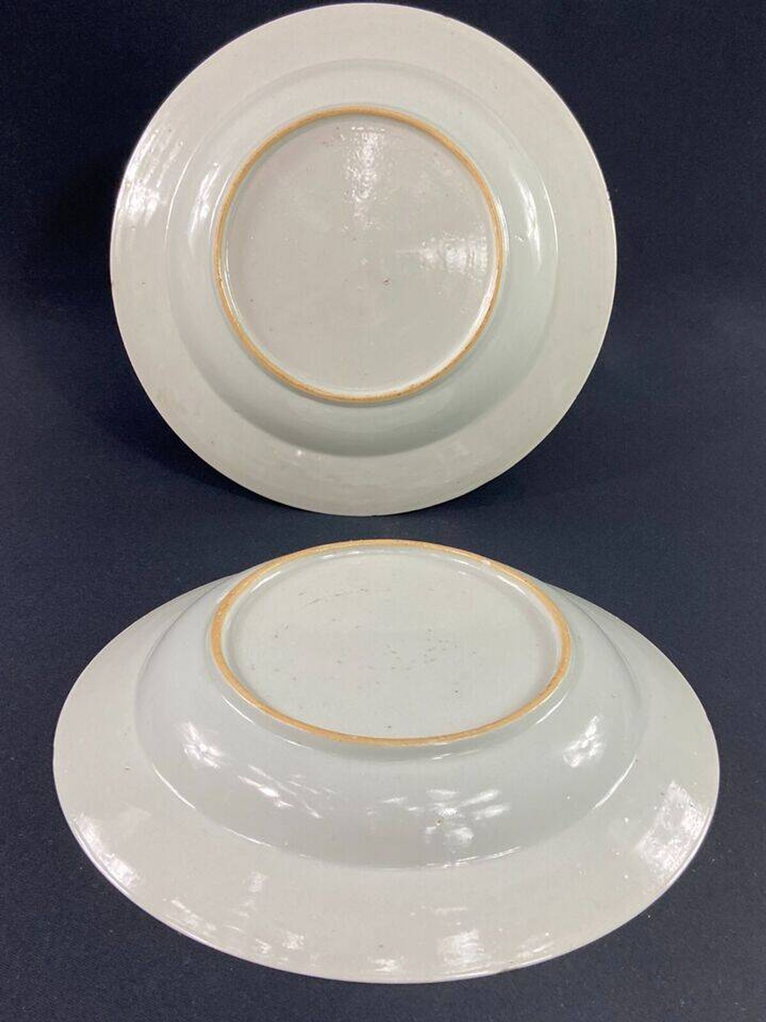 Pair of 18th century porcelain plates East India Company China