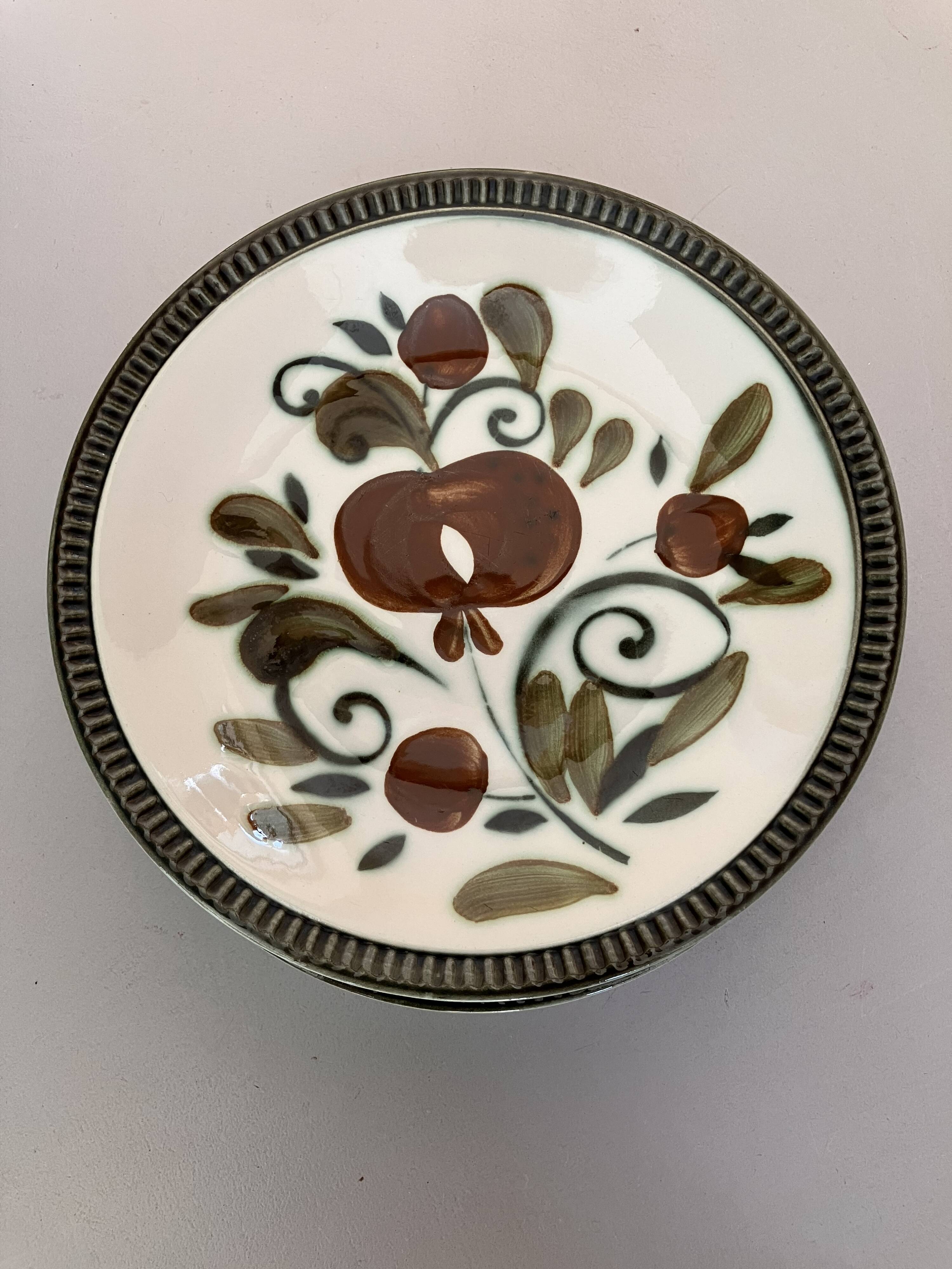 6 flat plates Argenteuil Boch Belgium