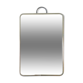 Barber's mirror, to hang or to be laid, 15 by 21 cm