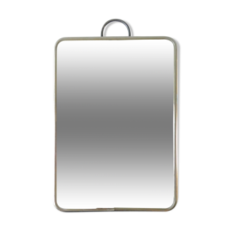 Barber's mirror, to hang or to be laid, 15 by 21 cm
