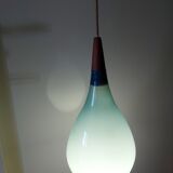 Scandinavian glass pendant light Holmegaard 50, 60's