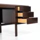 Canaan desk in wood and leather by Marcel Breuer for Gavina, Italy 1950s.