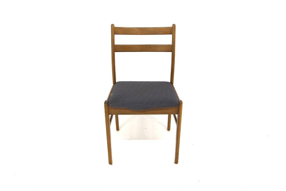 Set of 4 Scandinavian beech chairs, Sweden, 1960