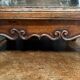 Small Louis XV mahogany display case with periwinkle legs