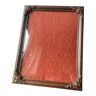 Metal gold & copper colored vintage picture frame brass