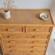 Commode en rotin vintage circa années 70
