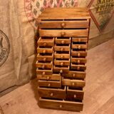 Meuble 24 tiroirs manufrance layette d'horloger